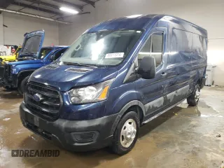 2020 Ford Transit Cargo with VIN 1FTBR2C84LKB69488, listed as a Copart auction lot 86911014 with 104,004 mi miles and Salvage Title. Bid and sale history available at carsss.com. Image 1.