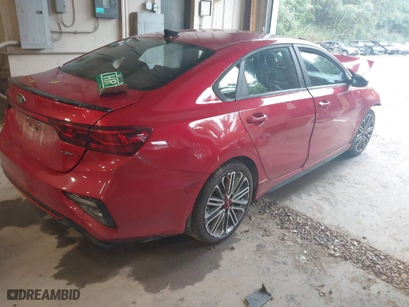 2021 Kia Forte GT with VIN 3KPF44AC0ME372692, listed as a IAAI auction lot 40437603 with 59,790 mi miles. Bid and sale history available at carsss.com. Image 4.