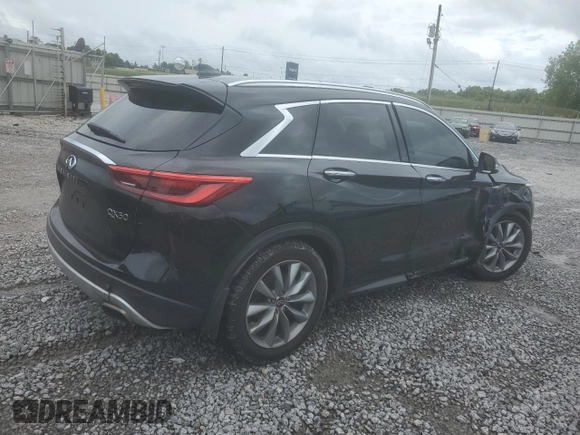 2021 Infiniti QX50 Luxe с VIN 3PCAJ5BA8MF108720, выставлен на аукционе Copart как лот 58894295 с пробегом 67 643 миль миль и Списание • Salvage title. История ставок и продаж доступна на DreamBid. Изображение 3.