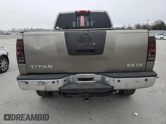 2006 Nissan Titan SE with VIN 1N6BA06B06N520366, listed as a Copart auction lot 79170324 with 238,723 mi miles and Clean title. Bid and sale history available at DreamBid. Image 6.