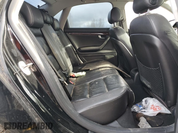 2005 Audi A4 2.0T with VIN WAUDF68E35A488040, listed as a Copart auction lot 82911944 with 0 mi miles and Clean Title. Bid and sale history available at carsss.com. Image 10.