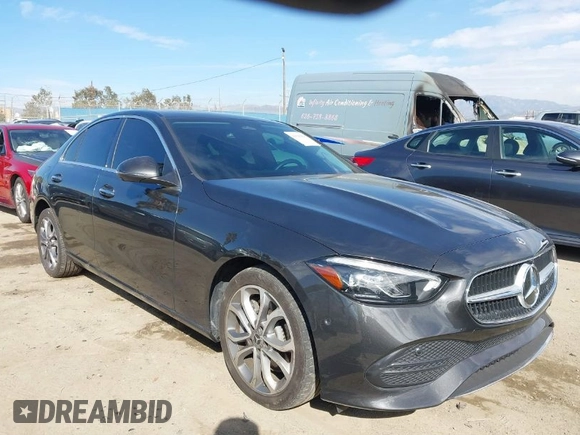 2023 Mercedes-Benz C 300 with VIN W1KAF4GB0PR115775, listed as a IAAI auction lot 41591564 with 22,332 mi miles and . Bid and sale history available at DreamBid. Image 1.