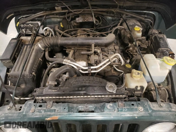 2000 Jeep Wrangler Sahara with VIN 1J4FA59S2YP778631, listed as a Copart auction lot 54313665 with 160,683 mi miles and Salvage Title. Bid and sale history available at carsss.com. Image 12.