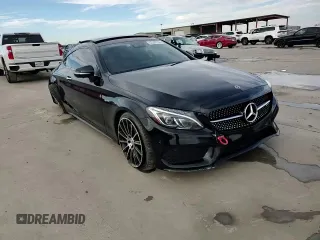 2018 Mercedes-Benz C 43 AMG with VIN WDDWJ6EB0JF668017, listed as a Copart auction lot 43320755 with 99,017 mi miles and Salvage Title. Bid and sale history available at DreamBid. Image 10.