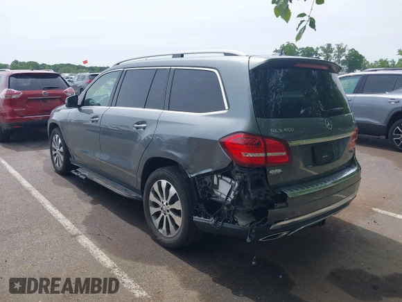 2019 Mercedes-Benz GLS 450 with VIN 4JGDF6EE1KB226588, listed as a IAAI auction lot 42310009 with 116,124 mi miles and . Bid and sale history available at DreamBid. Image 6.