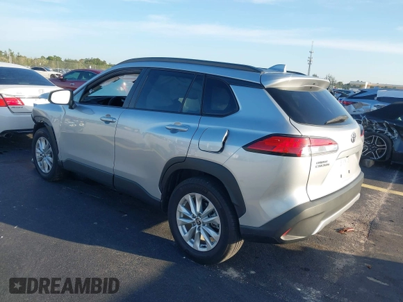 2023 Toyota Corolla Cross LE with VIN 7MUCAAAG0PV037445, listed as a IAAI auction lot 42686510 with 18,282 mi miles and . Bid and sale history available at DreamBid. Image 3.