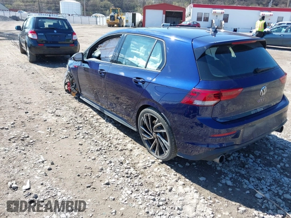 2024 Volkswagen GTI Autobahn с VIN WVWVA7CDXRW148094, выставлен на аукционе IAAI как лот 41918984 с пробегом 9 313 миль миль и . История ставок и продаж доступна на DreamBid. Изображение 3.