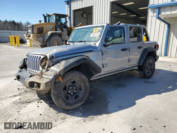 2020 Jeep Wrangler Unlimited Sport with VIN 1C4HJXDN9LW155470, listed as a Copart auction lot 50801215 with Not provided miles and Salvage title. Bid and sale history available at DreamBid. Image 1.