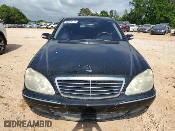 2004 Mercedes-Benz S 320/430/500 with VIN WDBNG75J84A427016, listed as a Copart auction lot 55009715 with Not Provided miles and Clean Title. Bid and sale history available at carsss.com. Image 5.