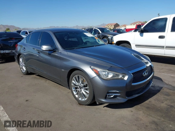 2017 Infiniti Q50 Premium z VIN JN1EV7AP5HM733602, wystawiony jako IAAI lot #42334405 z przebiegiem 174 058 mil mil oraz . Historia ofert i sprzedaży dostępna na DreamBid. Obrazek 1.
