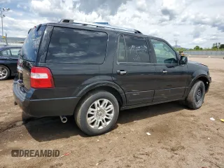 2011 Ford Expedition Limited z VIN 1FMJU2A53BEF42709, wystawiony jako Copart lot #56791995 z przebiegiem 130 867 mil mil oraz Szkoda całkowita • Salvage title. Historia ofert i sprzedaży dostępna na DreamBid. Obrazek 3.
