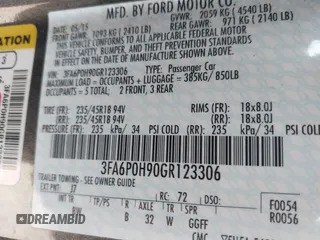 2016 Ford Fusion SE с VIN 3FA6P0H90GR123306, выставлен на аукционе IAAI как лот 42195152 с пробегом 201 154 миль миль и . История ставок и продаж доступна на DreamBid. Изображение 9.