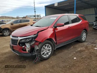 2024 Chevrolet Equinox LT with VIN 3GNAXUEG4RL113227, listed as a Copart auction lot 45338235 with 18,787 mi miles and Salvage Title. Bid and sale history available at carsss.com. Image 1.