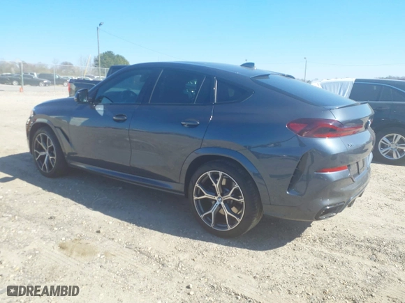 2021 BMW X6 M50i with VIN 5UXCY8C07M9E32426, listed as a IAAI auction lot 41715641 with 23,000 mi miles. Bid and sale history available at carsss.com. Image 3.
