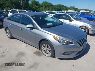 2015 Hyundai Sonata 2.4L SE with VIN 5NPE24AF4FH209912, listed as a IAAI auction lot 42079999 with 110,842 mi miles. Bid and sale history available at carsss.com. Image 1.