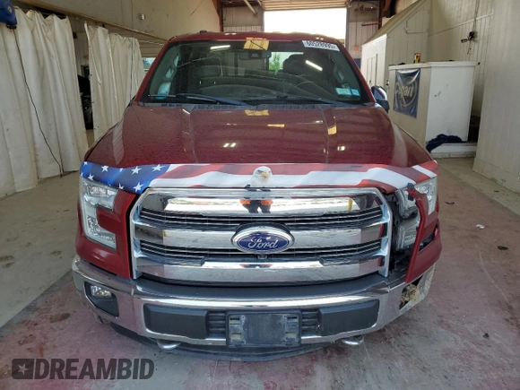 2016 Ford F-150 XLT with VIN 1FTFX1EF8GFC56712, listed as a Copart auction lot 60528995 with 65,061 mi miles and Salvage title. Bid and sale history available at DreamBid. Image 5.