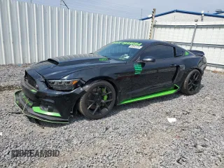 2015 Ford Mustang GT with VIN 1FA6P8CF9F5313621, listed as a Copart auction lot 60843225 with 76,185 mi miles and Salvage title. Bid and sale history available at DreamBid. Image 1.
