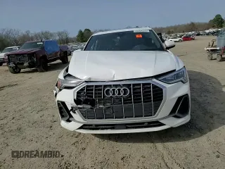 2023 Audi Q3 S line Premium with VIN WA1DECF38P1040315, listed as a Copart auction lot 48264235 with 53,683 mi miles and Salvage title. Bid and sale history available at DreamBid. Image 12.