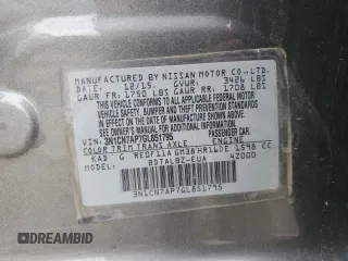 2016 Nissan Versa S z VIN 3N1CN7AP7GL851795, wystawiony jako Copart lot #60544815 z przebiegiem 78 812 mil mil oraz Szkoda całkowita • Salvage title. Historia ofert i sprzedaży dostępna na DreamBid. Obrazek 13.