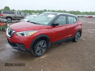 2018 Nissan Kicks S with VIN 3N1CP5CU7JL501916, listed as a IAAI auction lot 42287382 with 55,570 mi miles and . Bid and sale history available at DreamBid. Image 2.