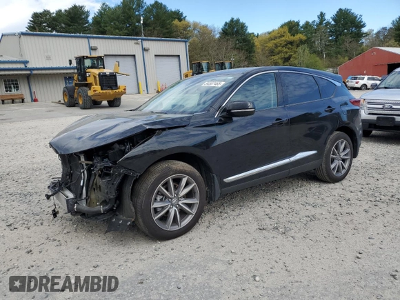 2024 Acura RDX Technology with VIN 5J8TC2H58RL013687, listed as a Copart auction lot 54567465 with 9,850 mi miles and Salvage title. Bid and sale history available at DreamBid. Image 1.
