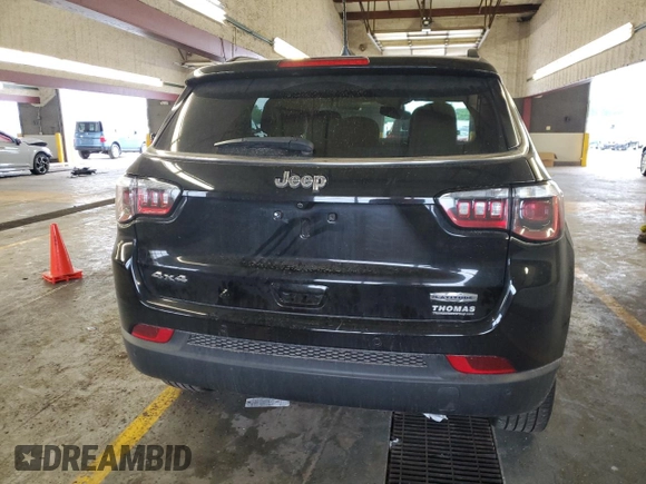 2020 Jeep Compass Latitude with VIN 3C4NJDBB3LT258349, listed as a Copart auction lot 61452715 with 80,933 mi miles and Salvage title. Bid and sale history available at DreamBid. Image 6.
