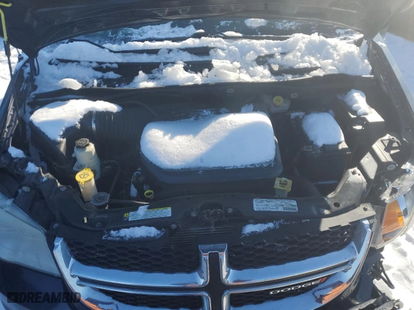 2013 Dodge Grand Caravan SXT with VIN 2C4RDGBG6DR533013, listed as a Copart auction lot 44587235 with 160,817 mi miles and Salvage Title. Bid and sale history available at carsss.com. Image 12.