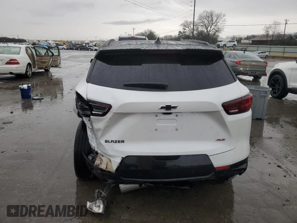 2025 Chevrolet Blazer RS with VIN 3GNKBERS0SS101529, listed as a Copart auction lot 85469464 with 8,093 mi miles and Salvage title. Bid and sale history available at DreamBid. Image 6.