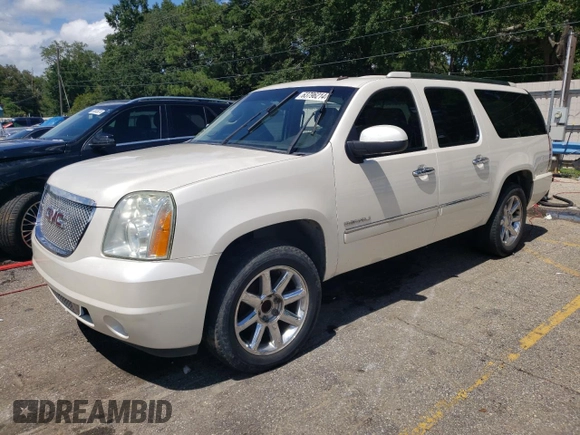 2011 GMC Yukon XL Denali with VIN 1GKS1MEF0BR314275, listed as a Copart auction lot 63796214 with 176,438 mi miles and Salvage Title. Bid and sale history available at carsss.com. Image 1.