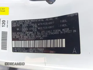 2018 Toyota Sienna XLE Auto Access Seat with VIN 5TDYZ3DC1JS930051, listed as a IAAI auction lot 42110401 with 130,121 mi miles and . Bid and sale history available at DreamBid. Image 9.