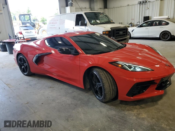 2022 Chevrolet Corvette 2LT with VIN 1G1YB2D49N5100574, listed as a Copart auction lot 60248394 with 6,066 mi miles and Salvage Title. Bid and sale history available at carsss.com. Image 4.