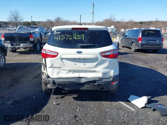 2020 Ford EcoSport S with VIN MAJ3S2FE7LC369923, listed as a IAAI auction lot 41575239 with 74,004 mi miles. Bid and sale history available at carsss.com. Image 17.
