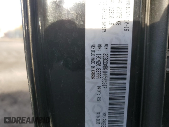 2017 Chrysler 300 S with VIN 2C3CCABG1HH505917, listed as a Copart auction lot 87542685 with 69,199 mi miles and Salvage Title. Bid and sale history available at DreamBid. Image 12.