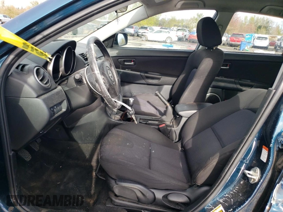 2008 Mazda 3 S Touring with VIN JM1BK343X81810444, listed as a Copart auction lot 50779035 with 129,463 mi miles and Salvage Title. Bid and sale history available at DreamBid. Image 7.