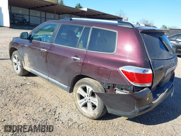 2012 Toyota Highlander Limited with VIN 5TDDK3EH2CS095433, listed as a IAAI auction lot 41833700 with 118,446 mi miles. Bid and sale history available at carsss.com. Image 3.