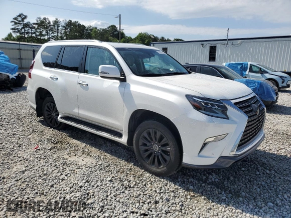 2021 Lexus GX 460 Premium with VIN JTJAM7BX9M5304123, listed as a Copart auction lot 57970025 with 56,539 mi miles and Salvage title. Bid and sale history available at DreamBid. Image 4.