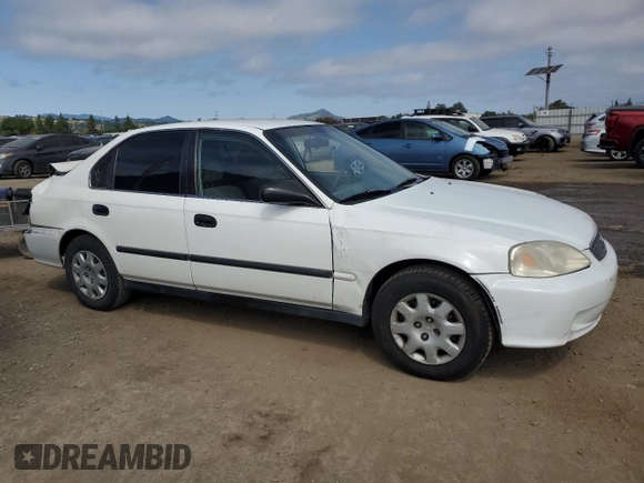 2000 Honda Civic LX with VIN 2HGEJ6677YH546801, listed as a Copart auction lot 55528945 with 224,812 mi miles and Salvage Title. Bid and sale history available at DreamBid. Image 4.