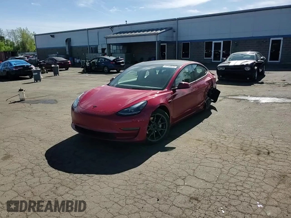 2023 Tesla Model 3 with VIN 5YJ3E1EAXPF598079, listed as a Copart auction lot 55199405 with Not provided miles and Salvage title. Bid and sale history available at DreamBid. Image 13.