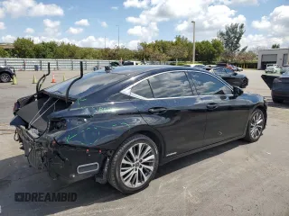 2020 Lexus ES 300h with VIN 58AD21B11LU004549, listed as a Copart auction lot 53437965 with 77,406 mi miles and Salvage title. Bid and sale history available at DreamBid. Image 3.