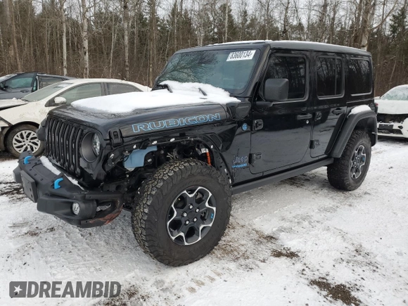 2022 Jeep Wrangler Unlimited Rubicon with VIN 1C4JJXR64NW259788, listed as a Copart auction lot 83600134 with 29,954 mi miles and Clean title. Bid and sale history available at DreamBid. Image 1.