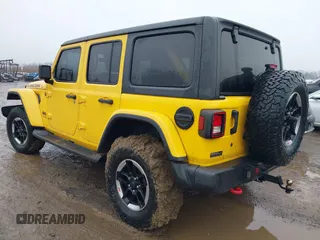 2020 Jeep Wrangler Unlimited Rubicon z VIN 1C4HJXFN7LW172944, wystawiony jako IAAI lot #41474893 z przebiegiem 76 726 mil mil oraz . Historia ofert i sprzedaży dostępna na DreamBid. Obrazek 3.