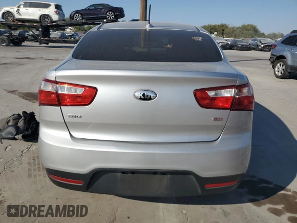2015 Kia Rio LX with VIN KNADM4A33F6454705, listed as a Copart auction lot 76955904 with 157,078 mi miles and Salvage Title. Bid and sale history available at carsss.com. Image 6.
