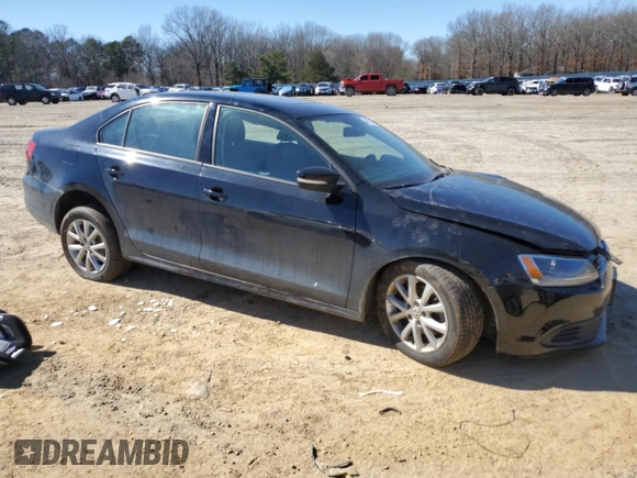 2012 Volkswagen Jetta Sedan SE w/Convenience & Sunroof with VIN 3VWDX7AJ0CM323024, listed as a Copart auction lot 46757115 with 0 mi miles and Salvage Title. Bid and sale history available at carsss.com. Image 4.