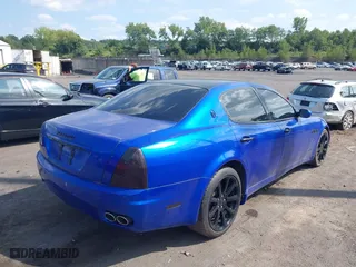 2007 Maserati Quattroporte with VIN ZAMFE39A870029065, listed as a IAAI auction lot 40193193 with 48,620 mi miles. Bid and sale history available at carsss.com. Image 4.