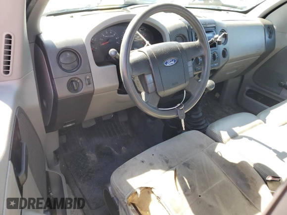 2005 Ford F-150 XL with VIN 1FTRF12225NB31581, listed as a Copart auction lot 46834445 with 201,081 mi miles and Salvage Title. Bid and sale history available at carsss.com. Image 8.