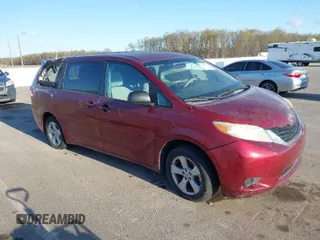 2012 Toyota Sienna with VIN 5TDKA3DC0CS013845, listed as a IAAI auction lot 42010389 with 209,272 mi miles and . Bid and sale history available at DreamBid. Image 1.