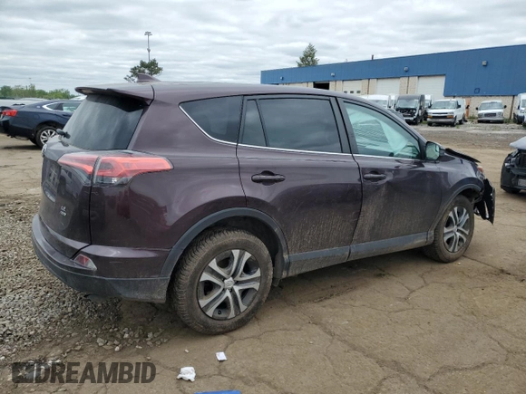 2018 Toyota RAV4 LE with VIN 2T3BFREV0JW773614, listed as a Copart auction lot 57568865 with 76,429 mi miles and Clean title. Bid and sale history available at DreamBid. Image 3.