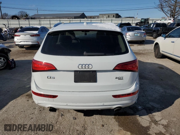 2014 Audi Q5 Premium Plus with VIN WA1LFAFPXEA052219, listed as a Copart auction lot 81892424 with 79,771 mi miles and Salvage title. Bid and sale history available at DreamBid. Image 6.
