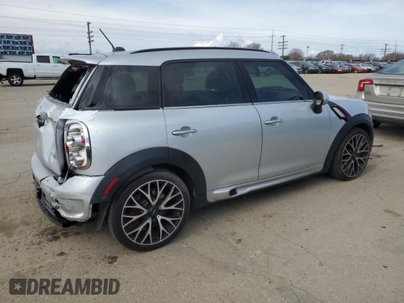 2016 MINI Countryman John Cooper Works with VIN WMWXD1C52GWT97652, listed as a Copart auction lot 49282345 with 51,983 mi miles and Salvage Title. Bid and sale history available at DreamBid. Image 3.