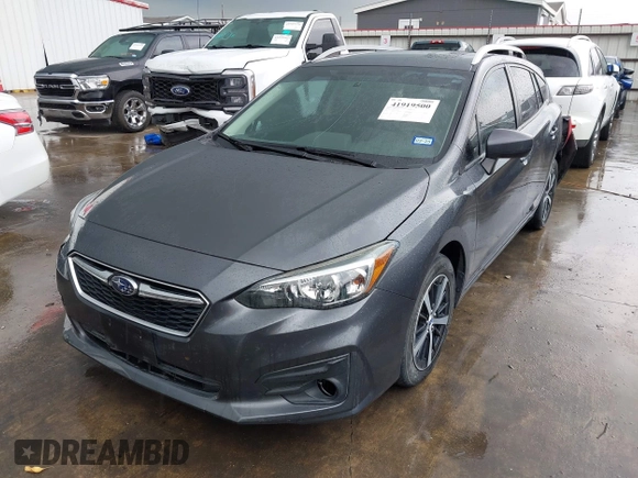 2019 Subaru Impreza Premium z VIN 4S3GTAD69K3725933, wystawiony jako IAAI lot #41919500 z przebiegiem 102 556 mil mil oraz . Historia ofert i sprzedaży dostępna na DreamBid. Obrazek 2.
